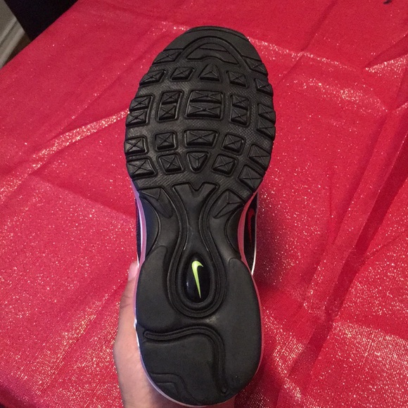 Nike Air Max 97 (GS) White Rush Pink Volt - Picture 6 of 7